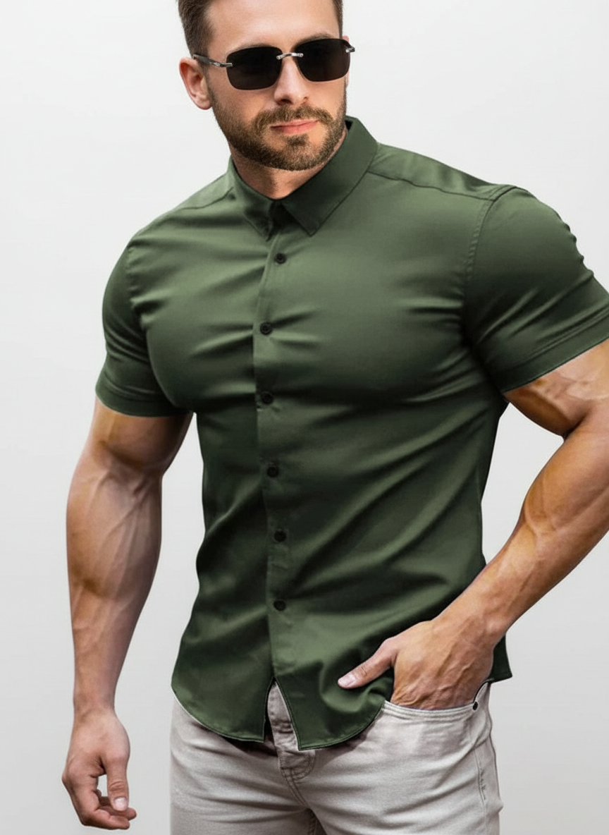 VeroLuxe™ Men's Non-Iron Shirts — Look Sharp and Feel Confident Without a Single Crease