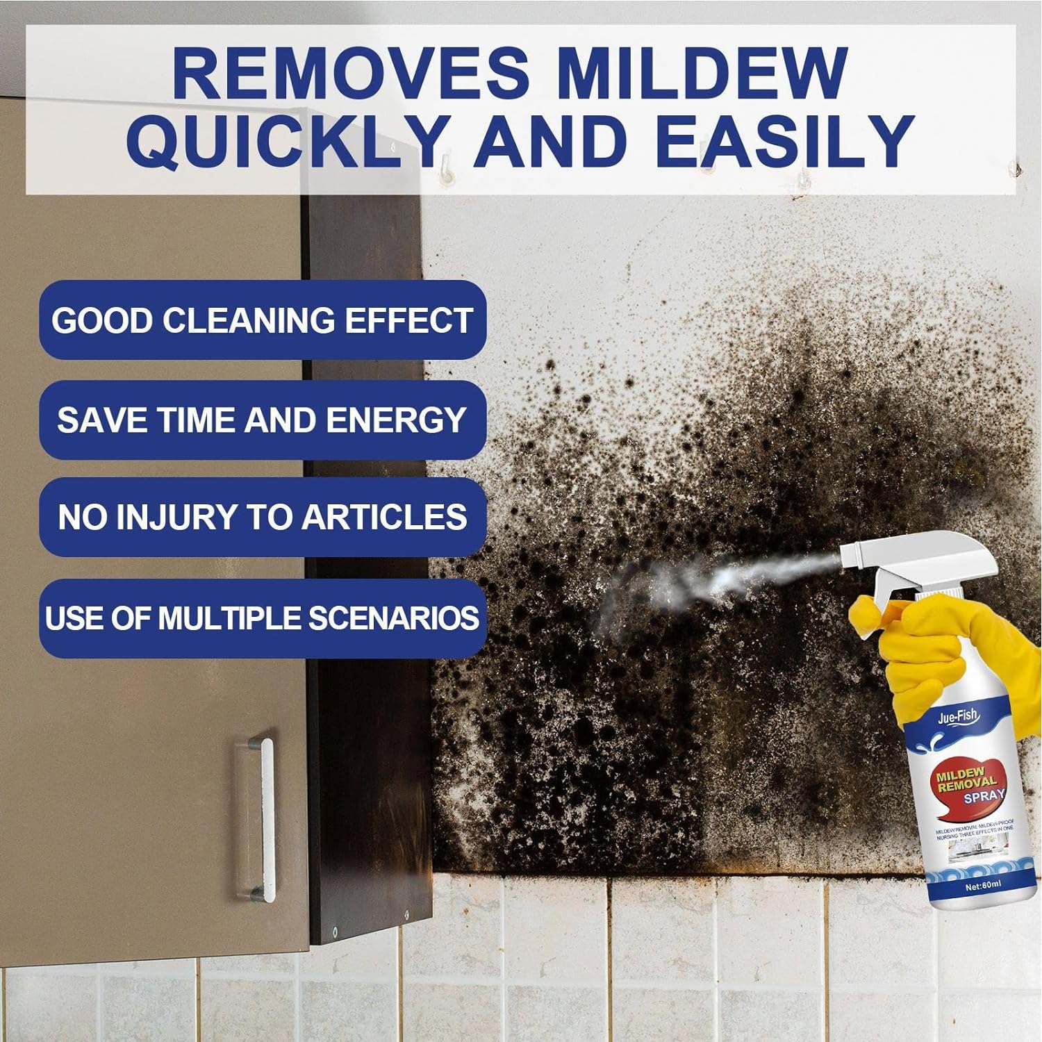 RapidClean™ MildewAway — Effortless Spray-On Power That Revives Every Surface Instantly