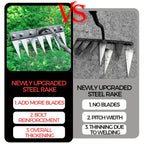 IronRoot™ 2-Piece Metal Weed Rake Set — Turn Backbreaking Garden Work into Effortless, Precise Power