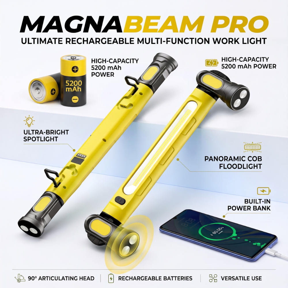 VantaBeam™ — Hands-Free Light That Saves Your Night and Powers Your Phone