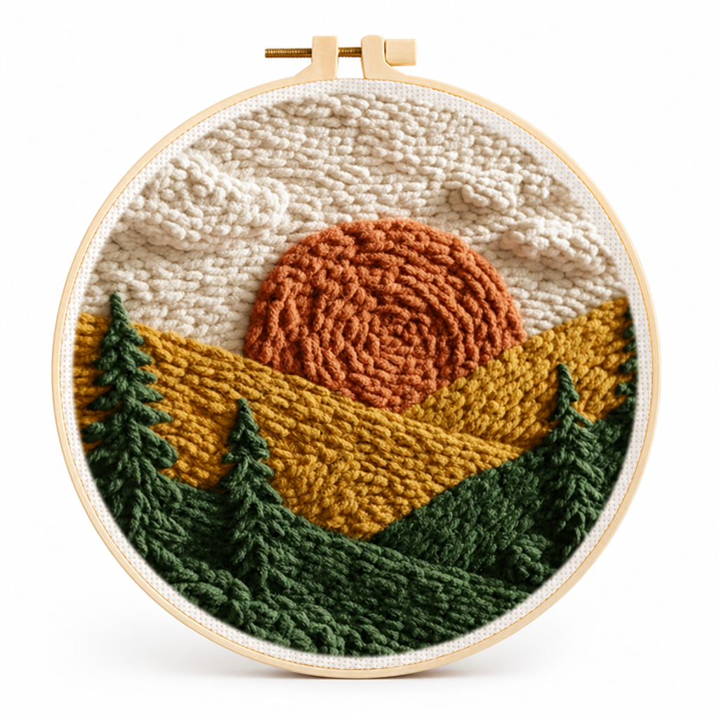 VistaThread™ Punch Needle Kit — Create Stunning Art That Warms Your Heart and Sparks Joy Instantly