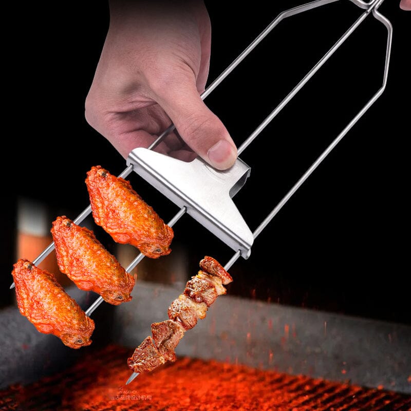 TriFlame™ Grill Skewers — Master Every BBQ With Juicy, Even-Cooked Perfection