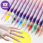 LumaFizz™ 12-Color Nail Art Pen Set — Ignite Bold, Head-Turning Nails That Showcase Your True Style
