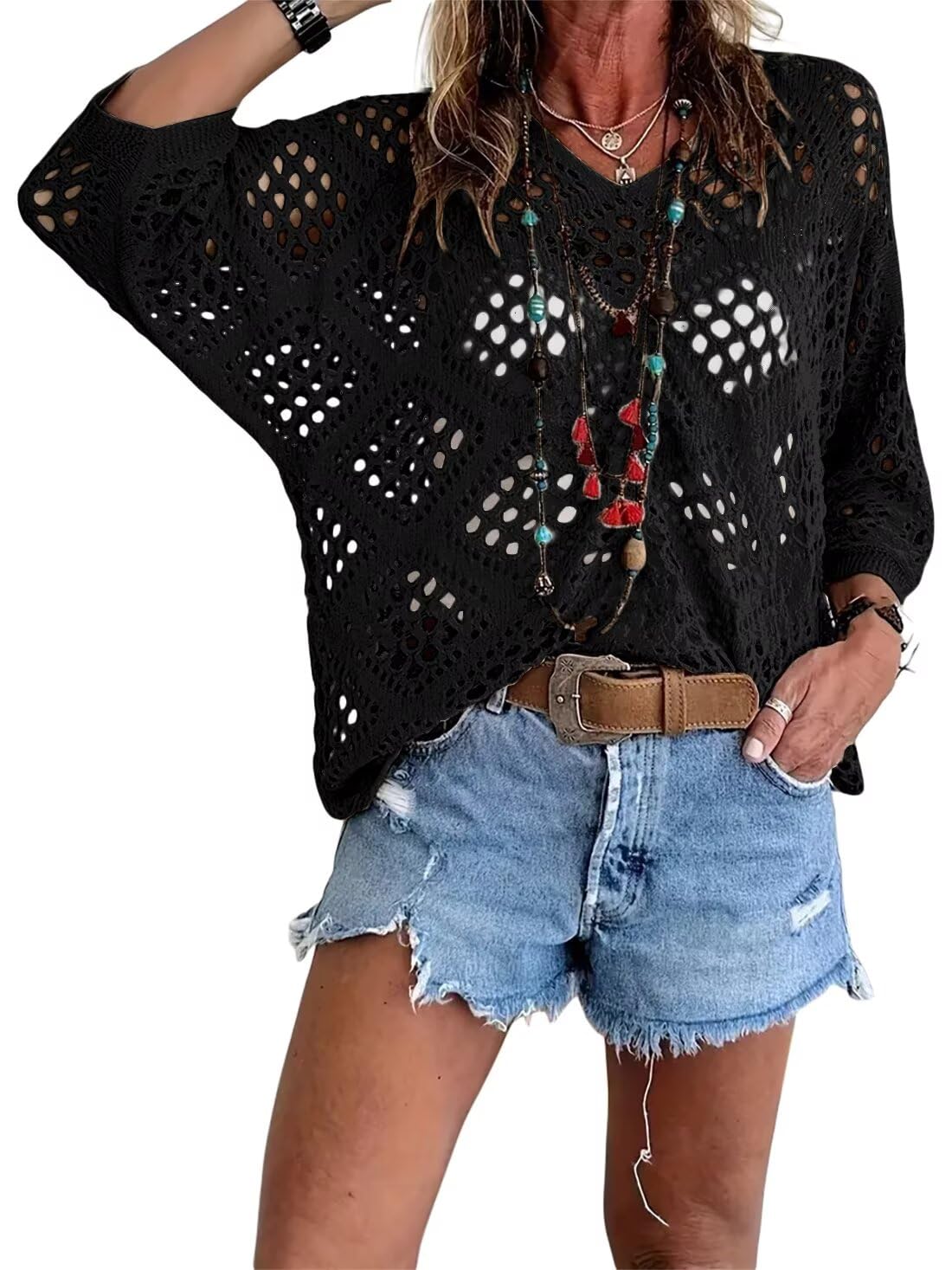 LunaWeave™ Crochet Top — Feel Fresh, Flawless, and Fierce All Day Long