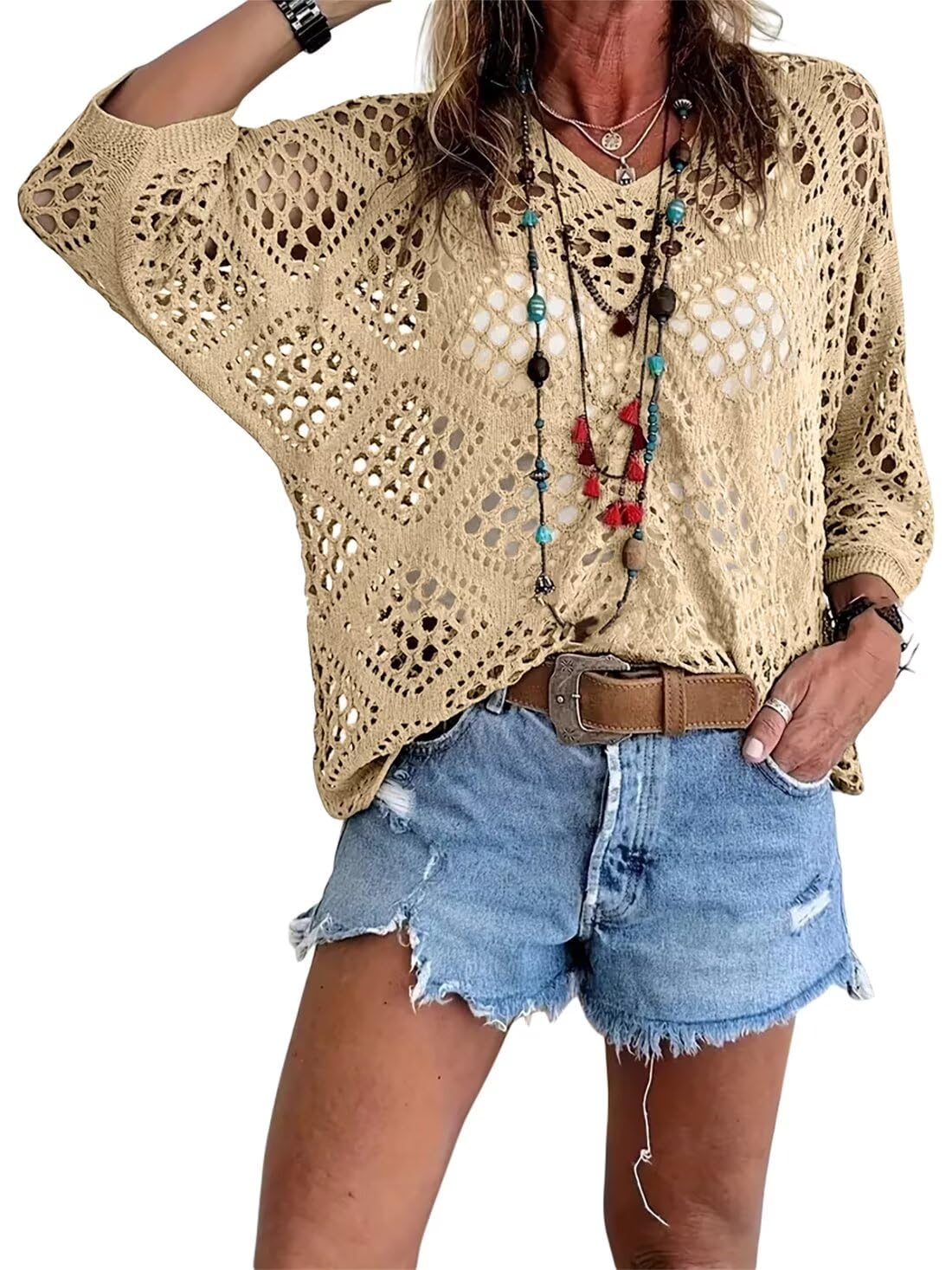 LunaWeave™ Crochet Top — Feel Fresh, Flawless, and Fierce All Day Long