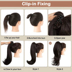 Synthetic Wave Ponytail™ — Turn Heads Instantly with Effortless, Bounce-Filled Volume