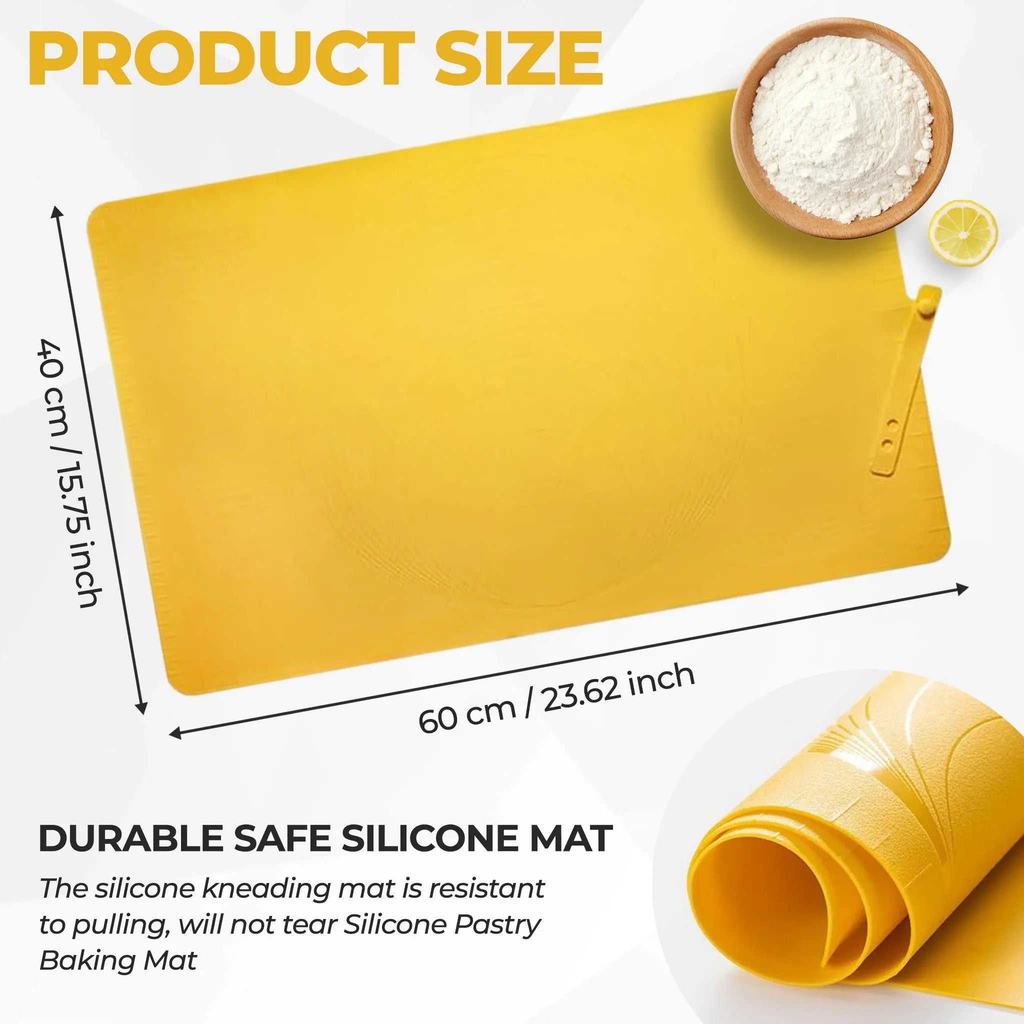 MaxPrep™ Giant Silicone Mat — Turn Baking Chaos Into Effortless, Mess-Free Magic