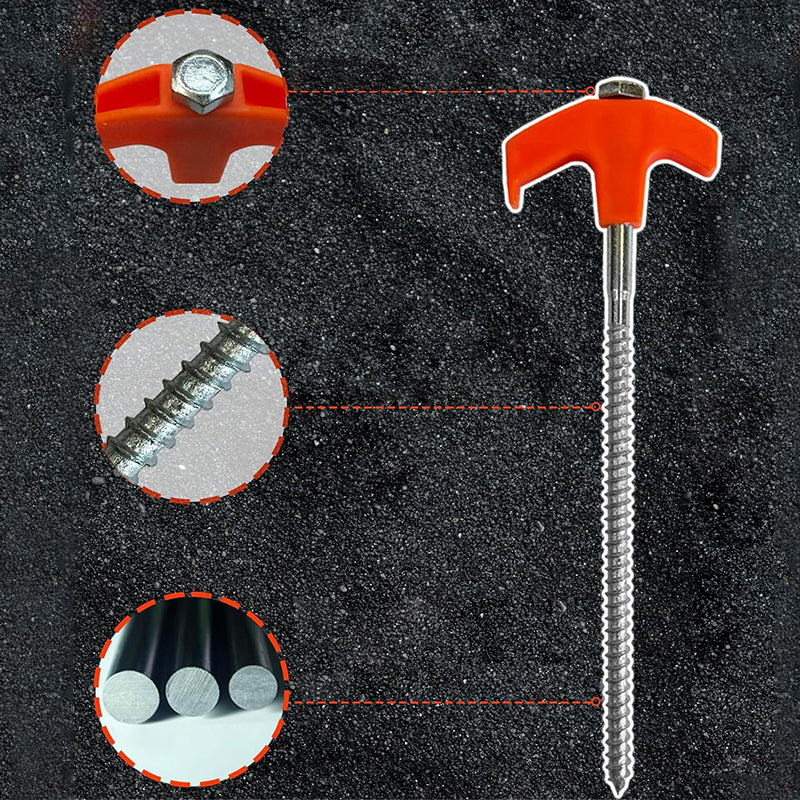 TorqueGrip™ Pegs — Lock Your Tent Instantly and Never Fear the Wind Again