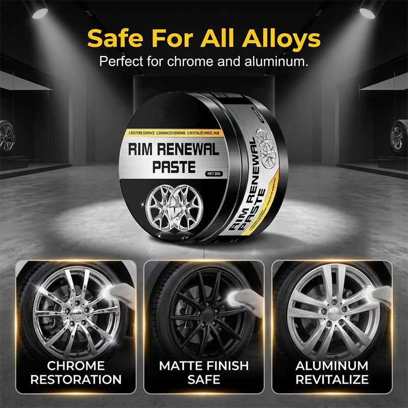 RevitaShine™ Wheel Renewal Paste — Instantly Transform Scratched Wheels Into Showroom-Perfect Shine