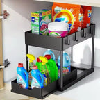 SlipNest™ 2-Tier Sliding Organizer — Unlock Instant Calm by Crushing Clutter and Gliding to What You Need