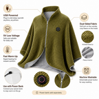 AmberEase™ Rechargeable Heated Blanket & Scarf — Wrap Yourself in Portable, Personalized Warmth Anytime