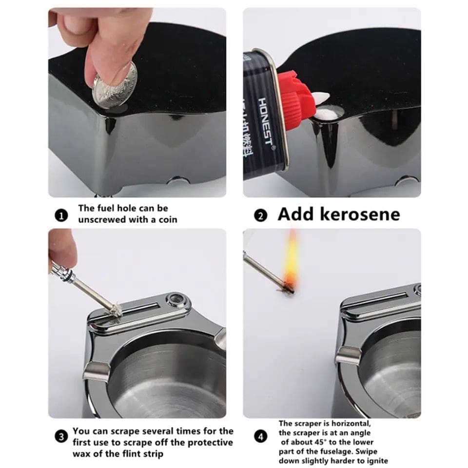 VestaFlame™ — Elevate Every Smoke Break with Sleek, Mess-Free Convenience