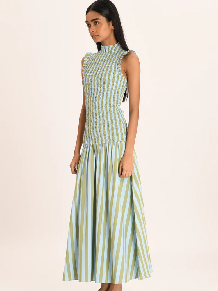 SerenLuxe™ Stripe Maxi Dress — Feel Confident and Effortless in Every Move