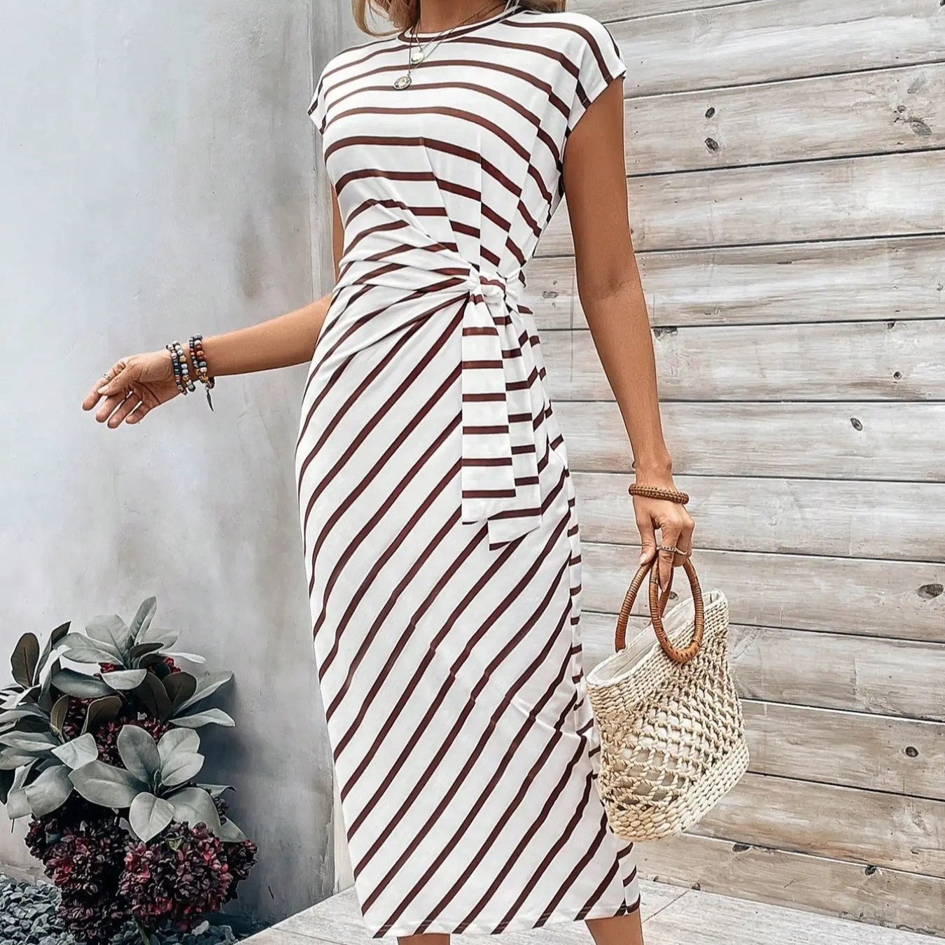 LunaSilk™ Leopard Knot Dress — Wrap Yourself in Confidence and Unforgettable Style
