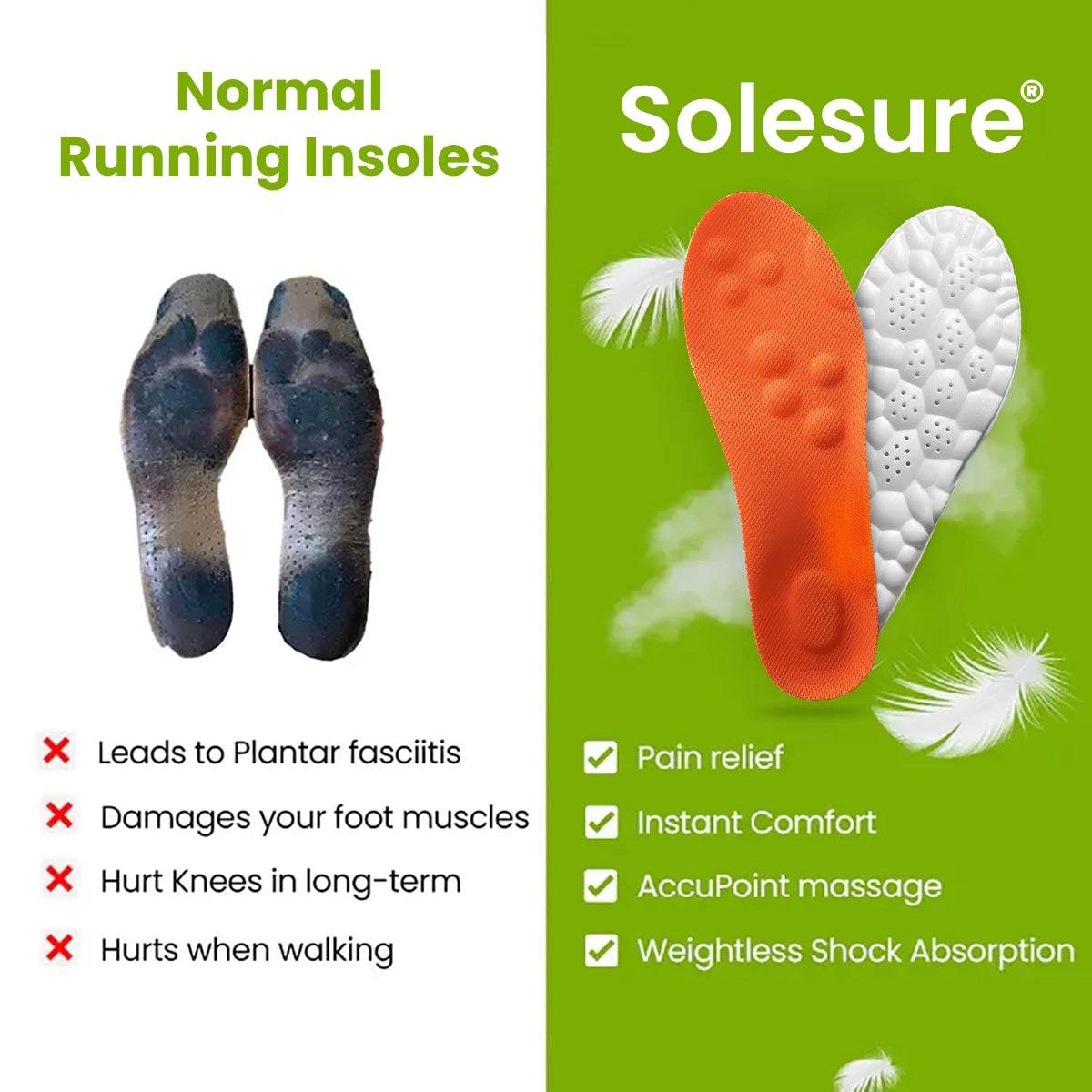 StrideBoost™ Insoles — Crush Foot Pain and Energize Every Step All Day Long