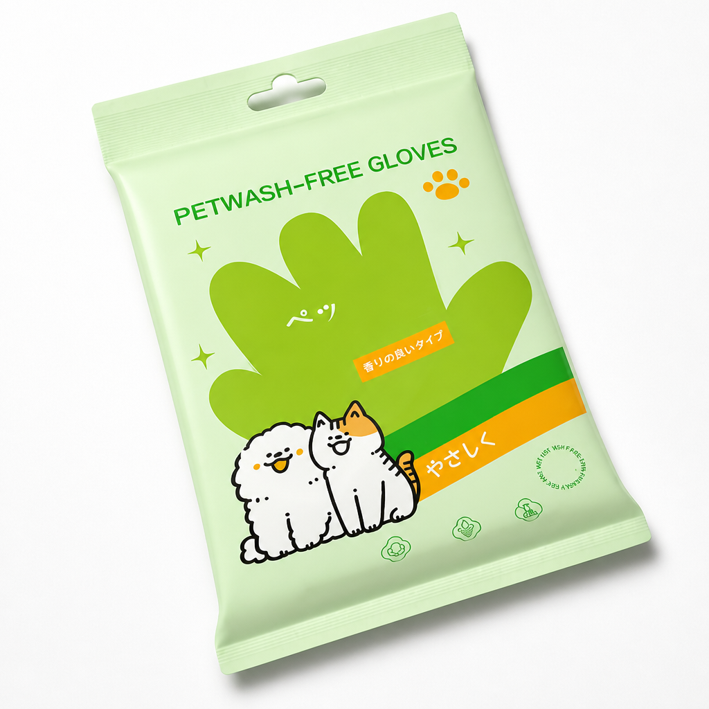 Groomiva™ Waterless Grooming Gloves — Keep Your Pet Fresh, Soft, and Stress-Free Every Day (6pcs)