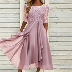 SilkAura™ Embroidered Cocktail Dress™ — Command Every Room with Effortless Elegance and Confidence