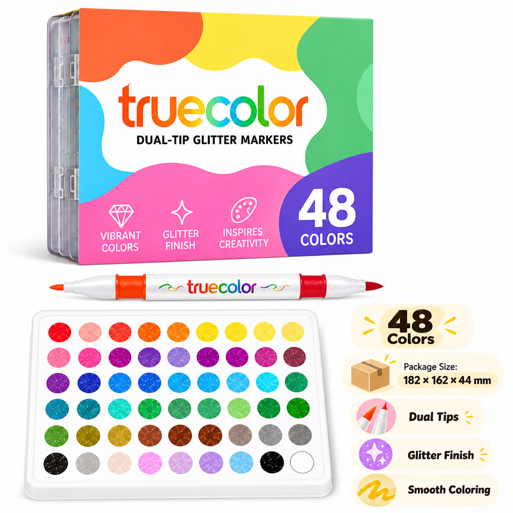 NovaBurst™ Dual-Glow Markers — Ignite Your Creativity with Brilliant Colors That Sparkle and Shine