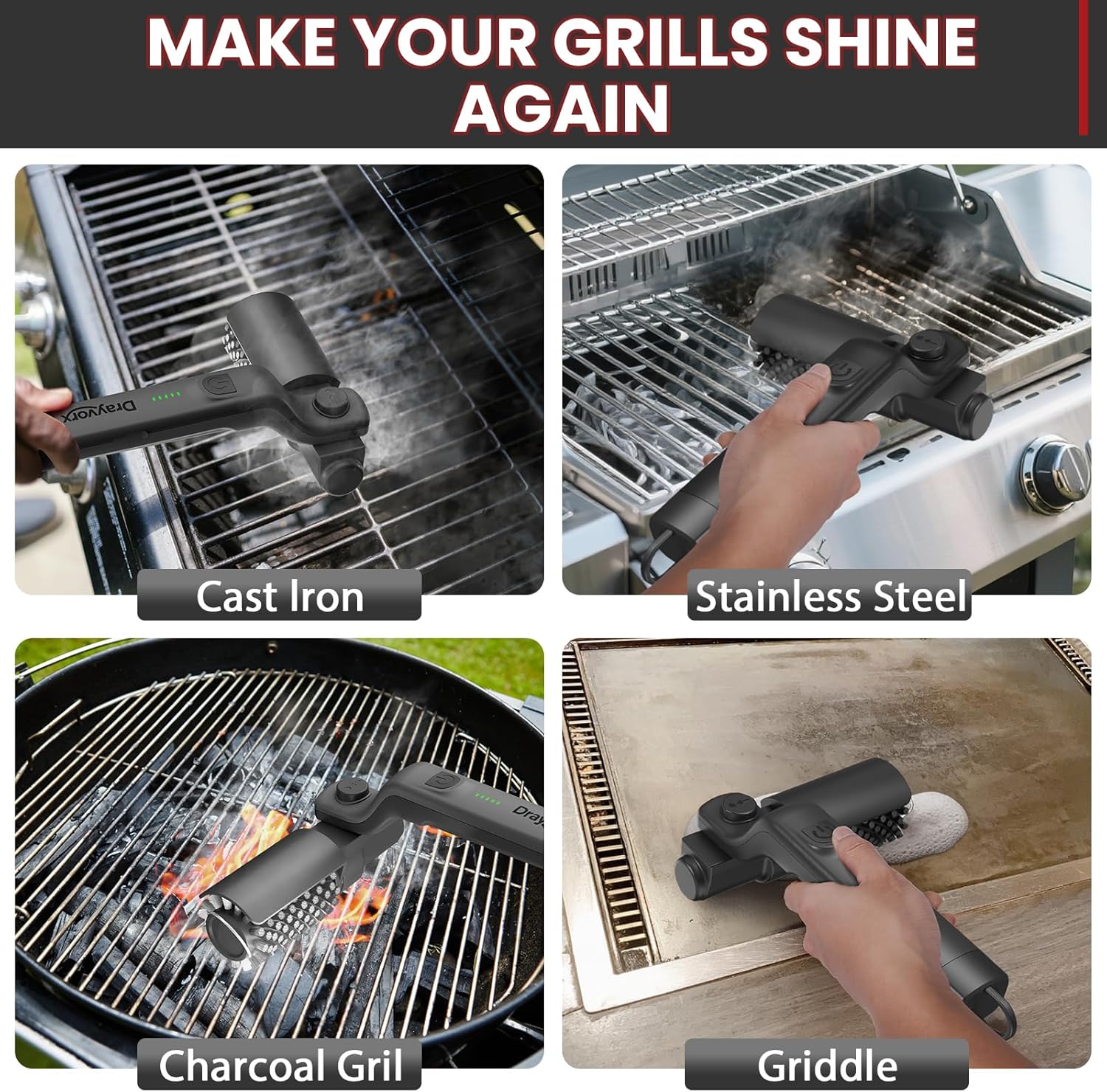 BlazeScrub™ — Clean Your Grill Effortlessly and Enjoy Every Sparkling BBQ Moment