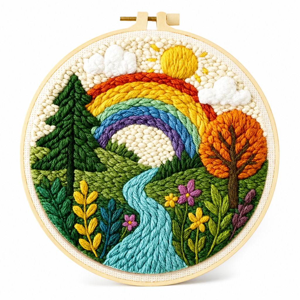 VistaThread™ Punch Needle Kit — Create Stunning Art That Warms Your Heart and Sparks Joy Instantly