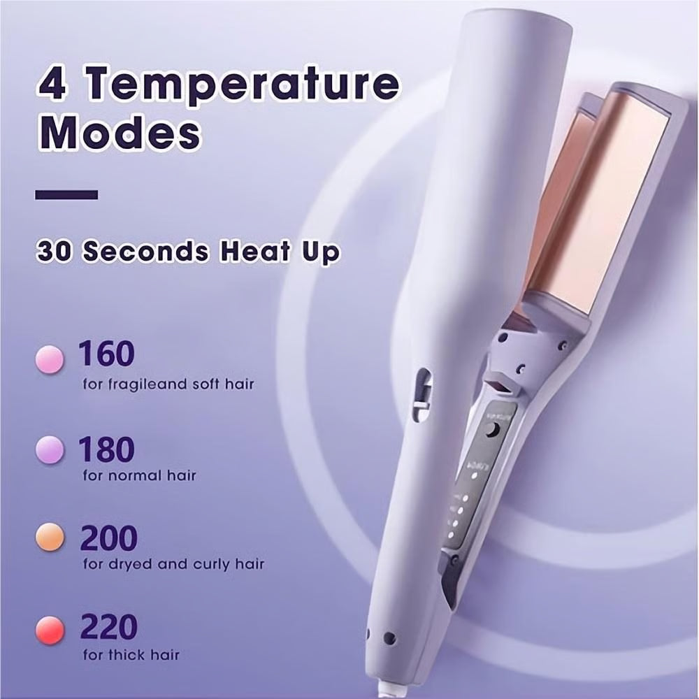 VivaCurl™ 3 Barrel Ceramic Curler — Unleash Stunning, Head-Turning Waves That Last All Day