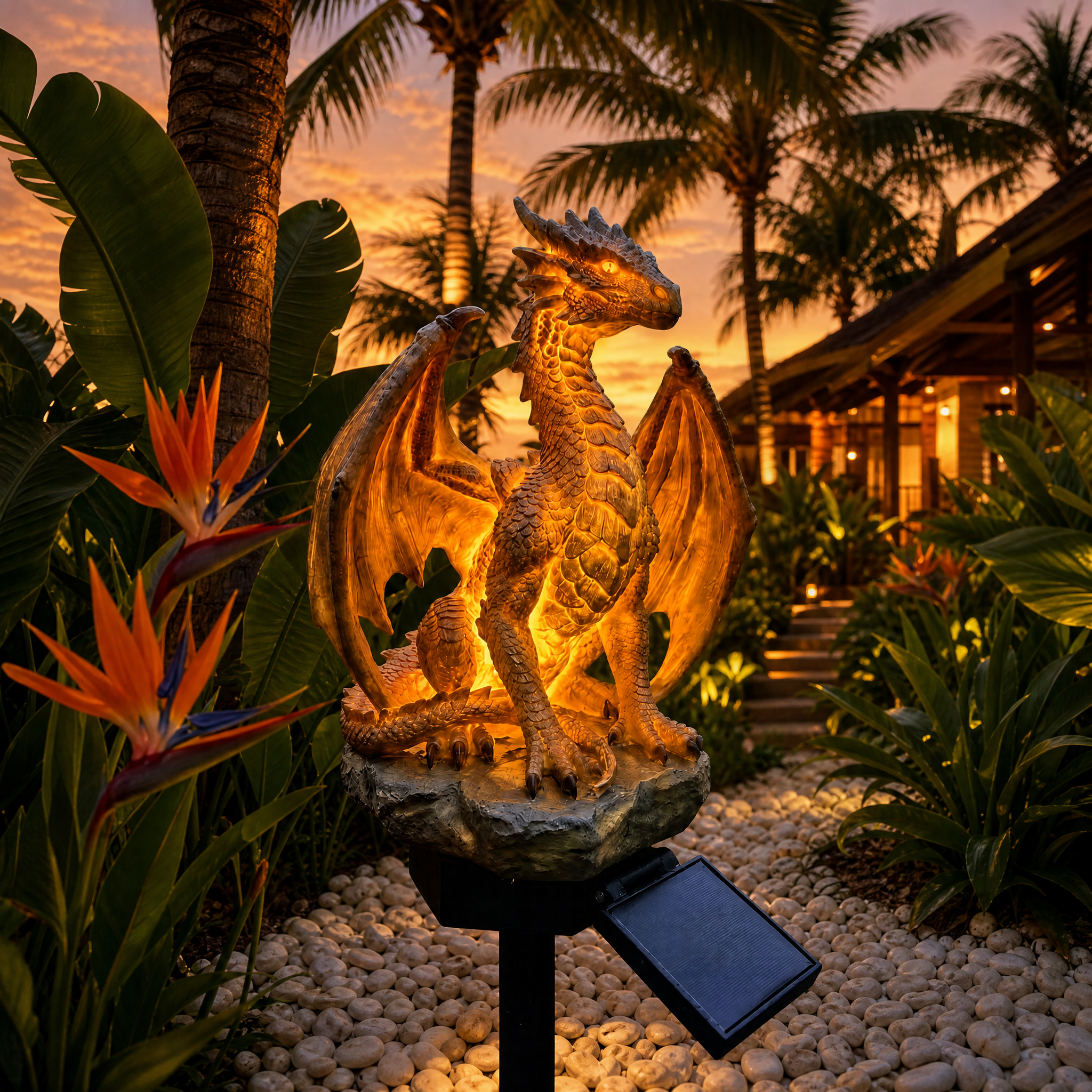 EmberWyrm™ — Ignite Your Nights with a Magical, Solar-Powered Glow