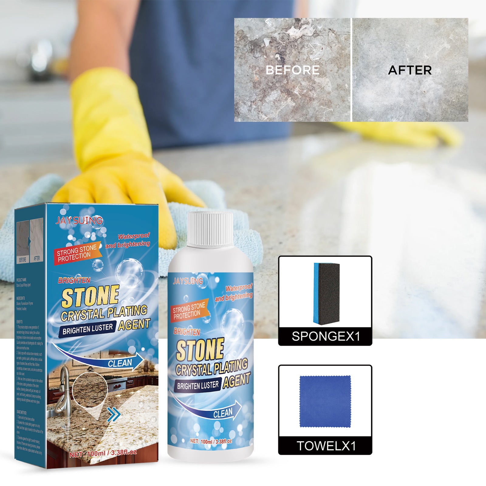 PureStone™ — Effortlessly Erase Rust Stains and Restore Your Stone’s Natural Glow