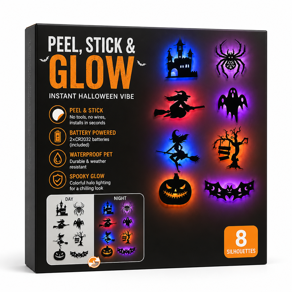 PhantomGlow™ LED Silhouette Lights — Instantly Transform Your Home Into a Spine-Chilling Masterpiece