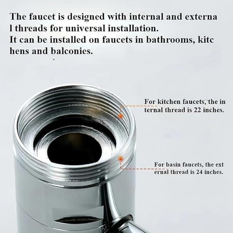 FlowFlex™ 1440° Rotating Faucet Extender — Take Full Control of Every Drop Without the Mess