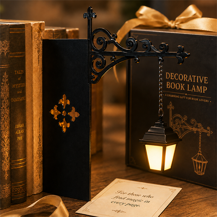 LuminaLuxe™ Streetlight Bookend — Cozy Up Your Space with Warmth and Unshakable Strength