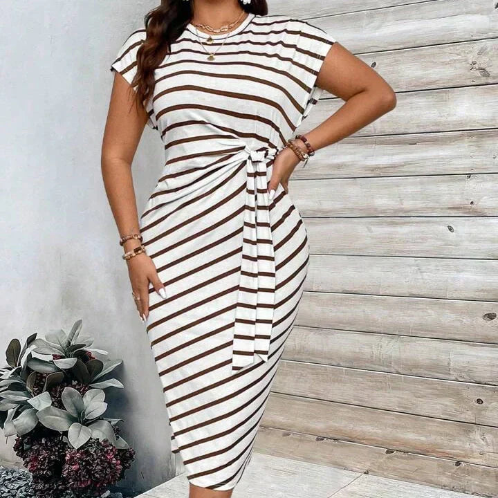 LunaSilk™ Leopard Knot Dress — Wrap Yourself in Confidence and Unforgettable Style