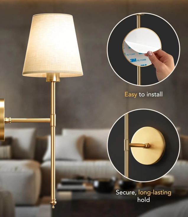 Aureline™ Wireless Wall Sconce — Soft Brilliance with a Touch of Luxury