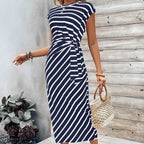 LunaSilk™ Leopard Knot Dress — Wrap Yourself in Confidence and Unforgettable Style