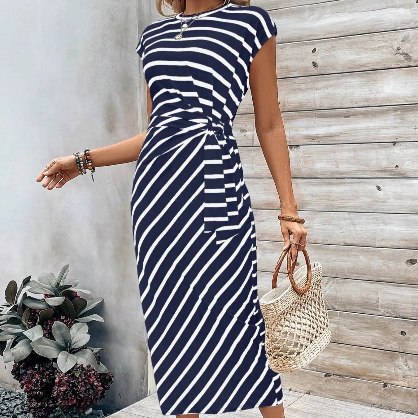 LunaSilk™ Leopard Knot Dress — Wrap Yourself in Confidence and Unforgettable Style