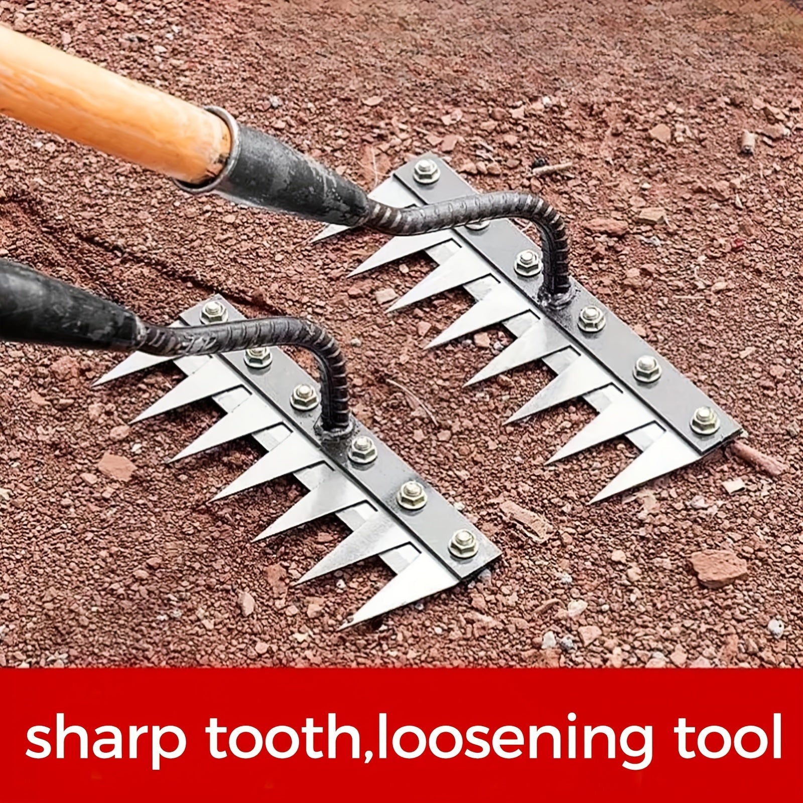 IronRoot™ 2-Piece Metal Weed Rake Set — Turn Backbreaking Garden Work into Effortless, Precise Power