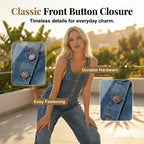 ShadeStride™ Denim Overalls — Experience Freedom and Flair That Moves With You