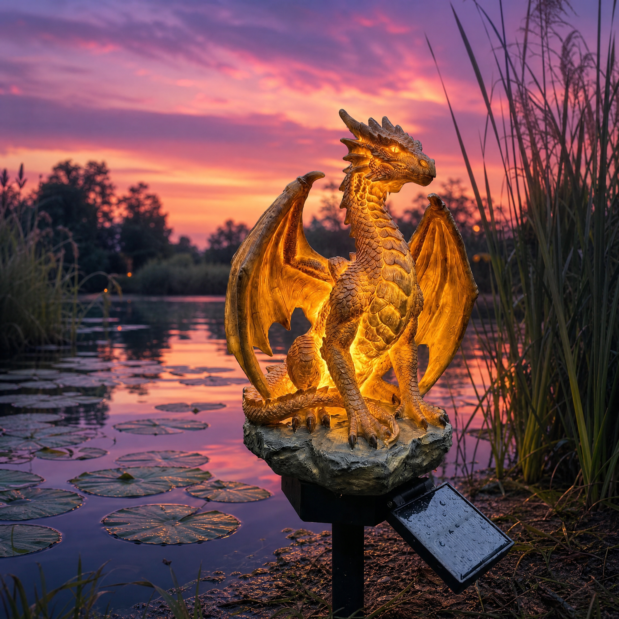 EmberWyrm™ — Ignite Your Nights with a Magical, Solar-Powered Glow