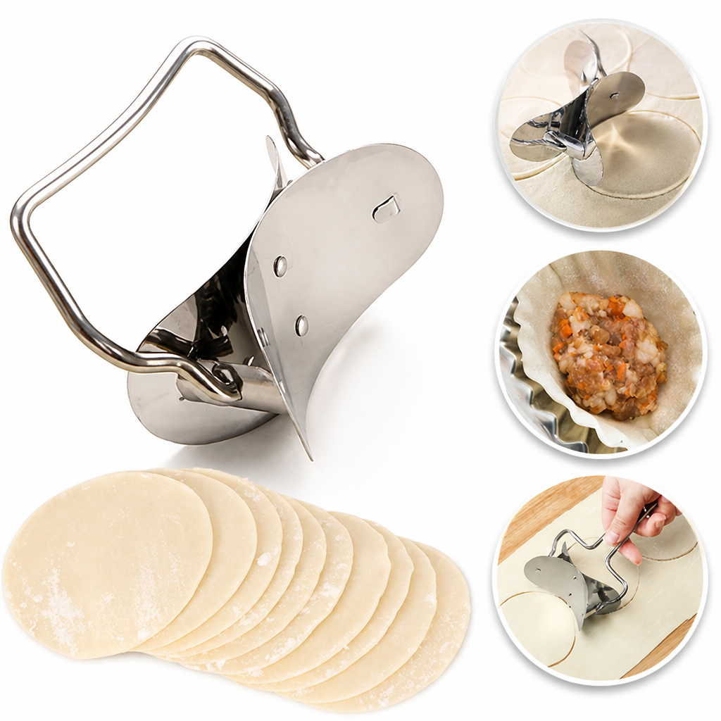 VitaFold™ Stainless Steel Mold & Cutter — Effortless Dumplings That Look and Taste Like a Pro Made Them