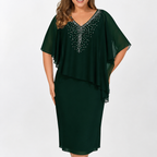 AeroLuxe™ Cape Dress — Command Every Room with Radiant Confidence and Effortless Grace