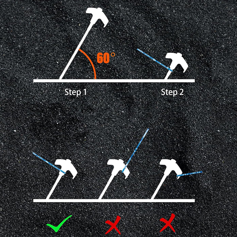 TorqueGrip™ Pegs — Lock Your Tent Instantly and Never Fear the Wind Again