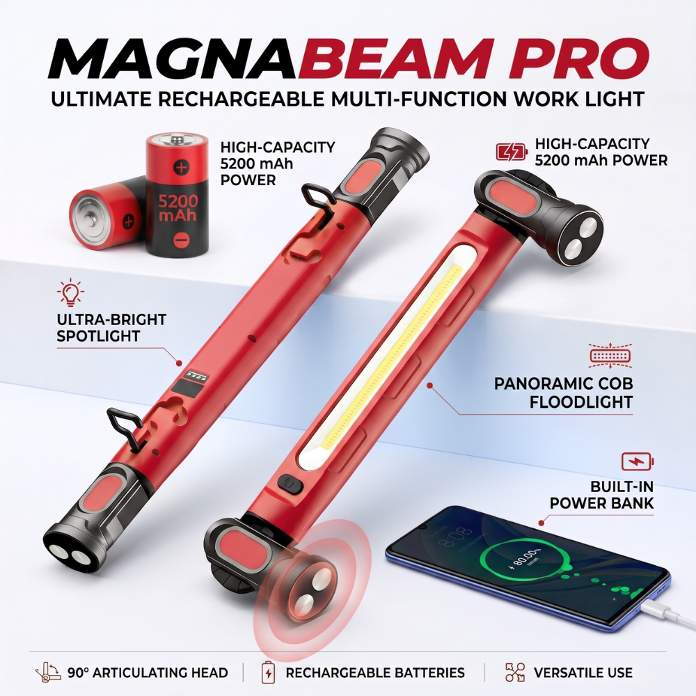 VantaBeam™ — Hands-Free Light That Saves Your Night and Powers Your Phone