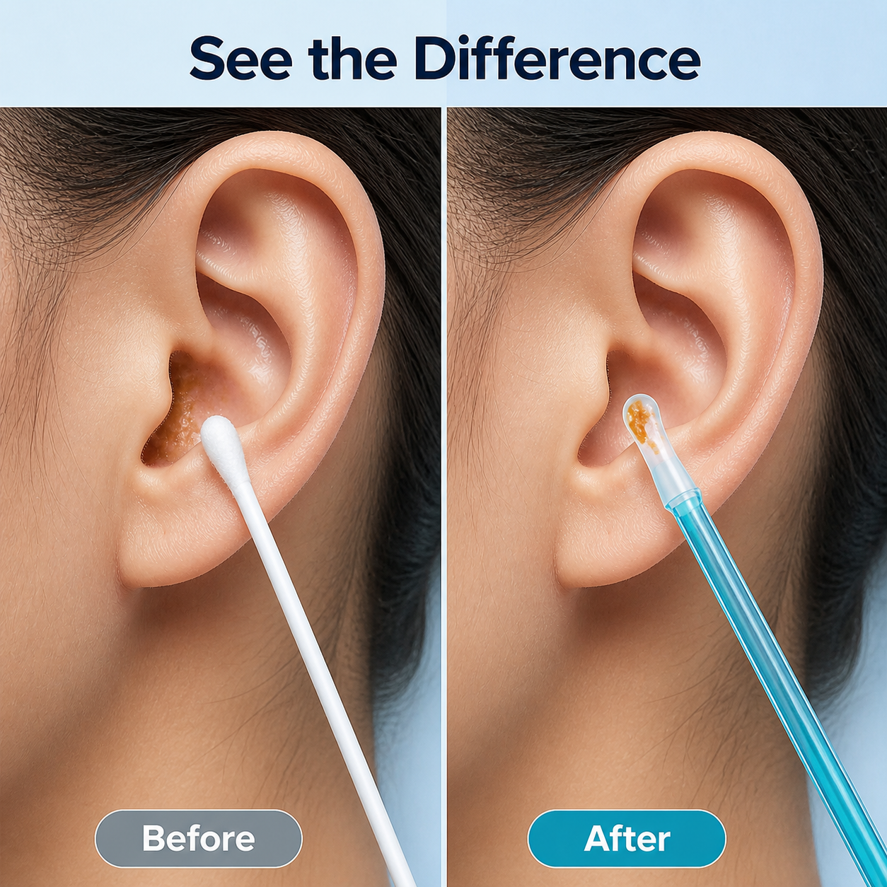 Earvexa™ Ear Cleaning Sticks — Finally See and Feel the Pure, Gentle Clean You Deserve