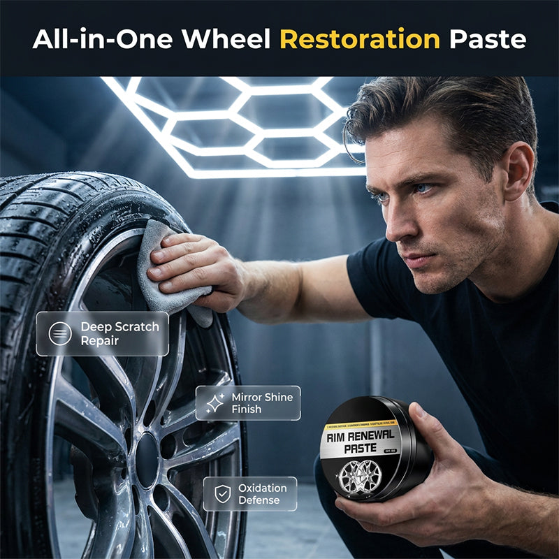 RevitaShine™ Wheel Renewal Paste — Instantly Transform Scratched Wheels Into Showroom-Perfect Shine