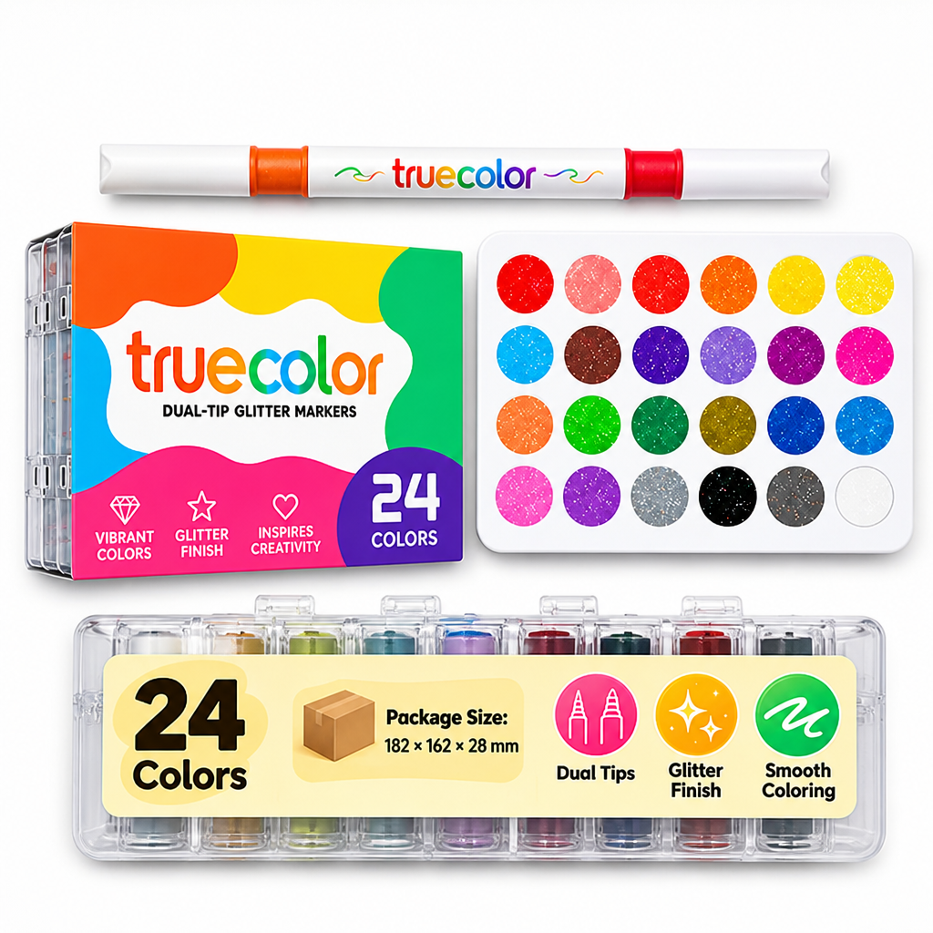 NovaBurst™ Dual-Glow Markers — Ignite Your Creativity with Brilliant Colors That Sparkle and Shine