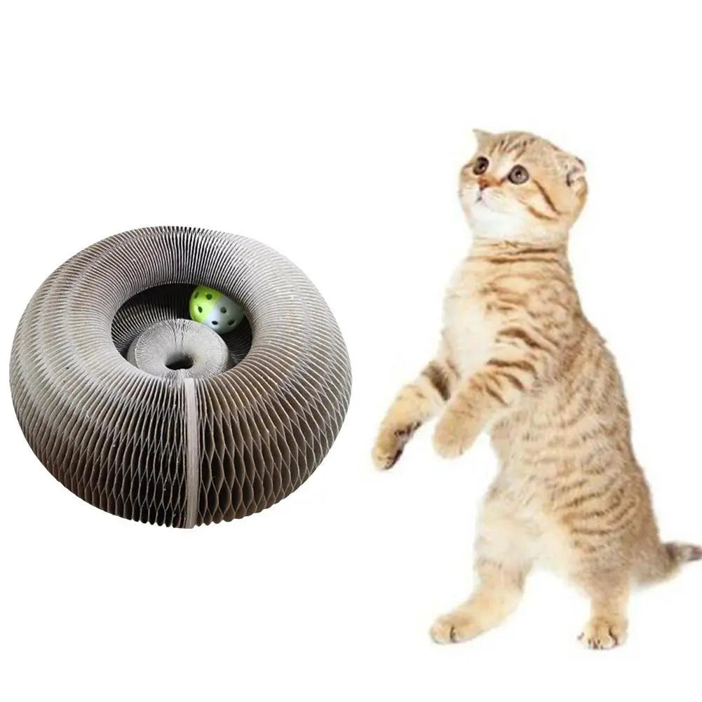ClawVista™ Fold & Play Scratch Board — Turn Your Cat’s Claws Into Happy Play, Not Furniture Fury
