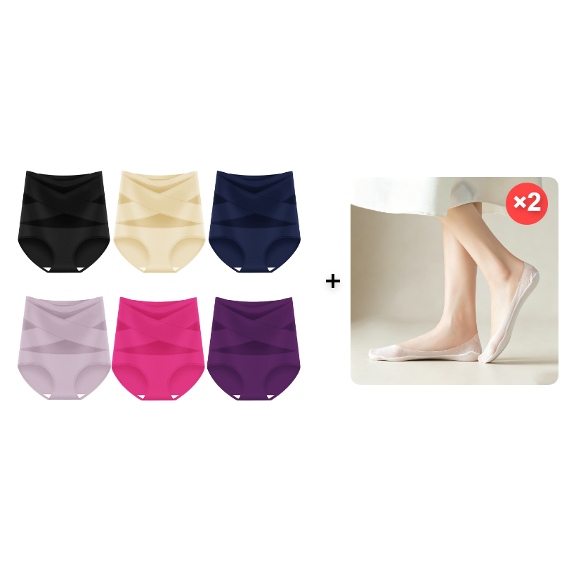 Silhoxi™ Plus-Size High-Waist Tummy Sculpting Panties — Instantly Smooth Your Waist and Own Your Confidence All Day