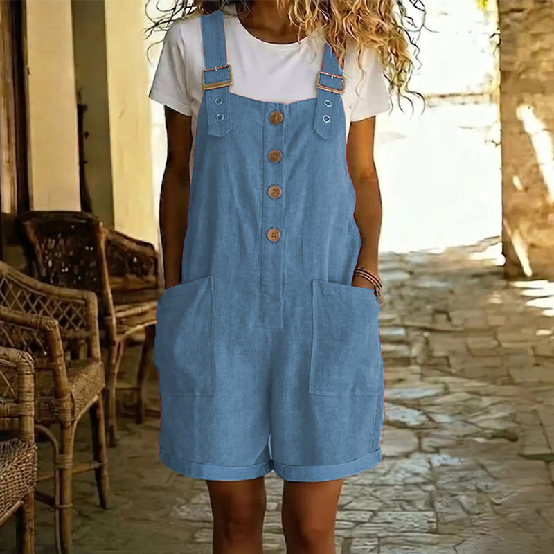 MiraLuxe™ Short Overalls — Slip Into All-Day Comfort and Effortless Style