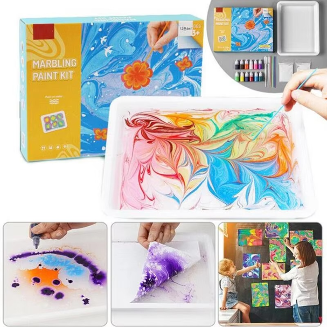 ColorSplash™ Water Marble Kit — Ignite Your Child’s Creativity with Every Mesmerizing Swirl