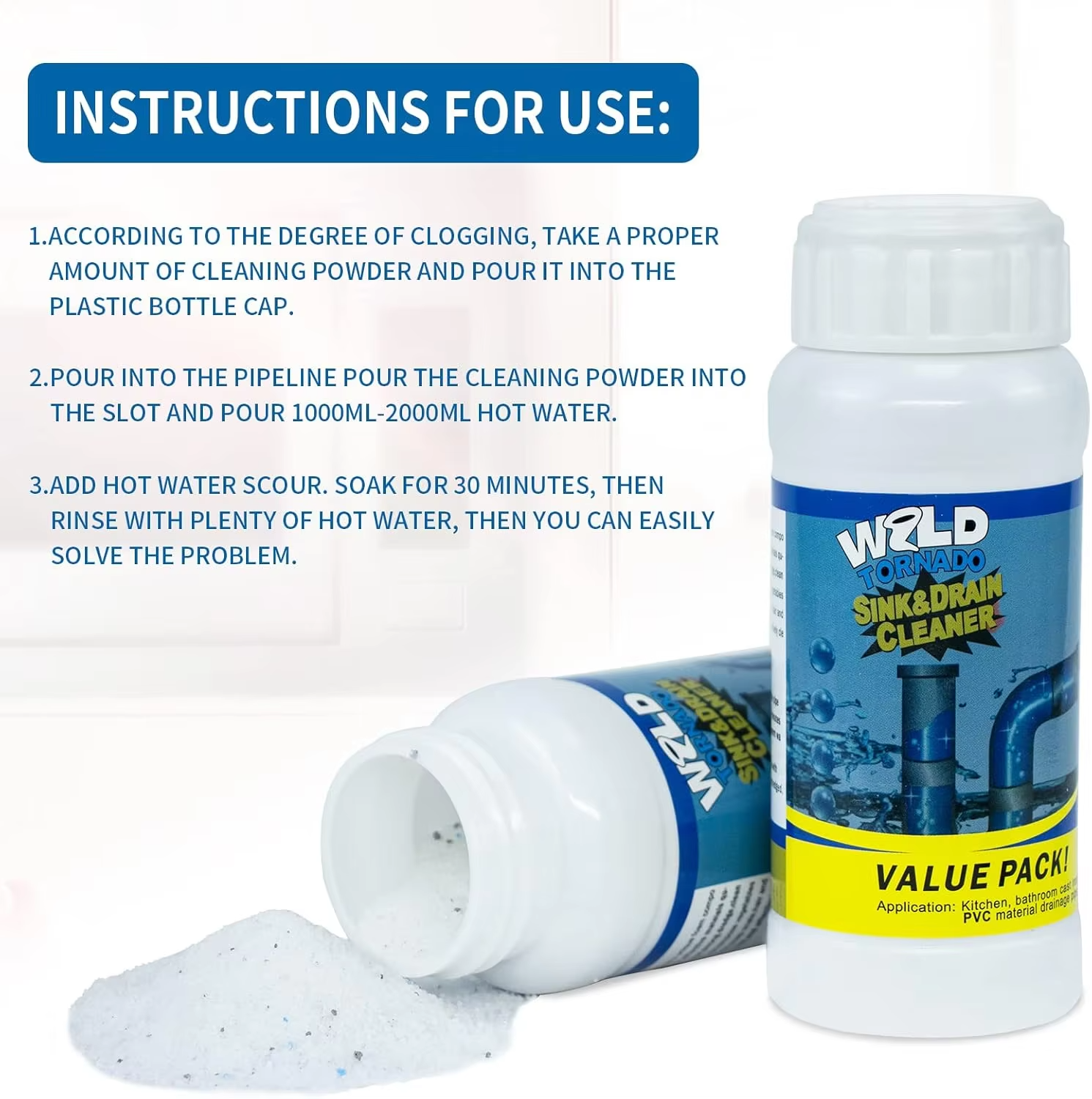 HydroPulse™ — Instantly Crush Clogs and Enjoy Effortless, Worry-Free Drains