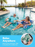 AquaSoothe™ Inflatable Pool Lounge Chair — Float Cool, Relax Upright, Shine Bright